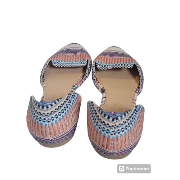 NWT Restricted Slip On Shoes Women’s 8 Multicolored Striped Tapestry Flats. - Picture 4 of 5